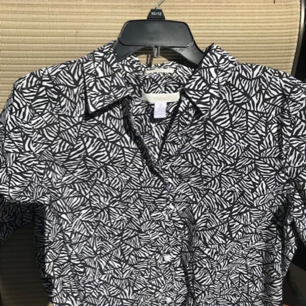 Chicos Blouse Jungle Print